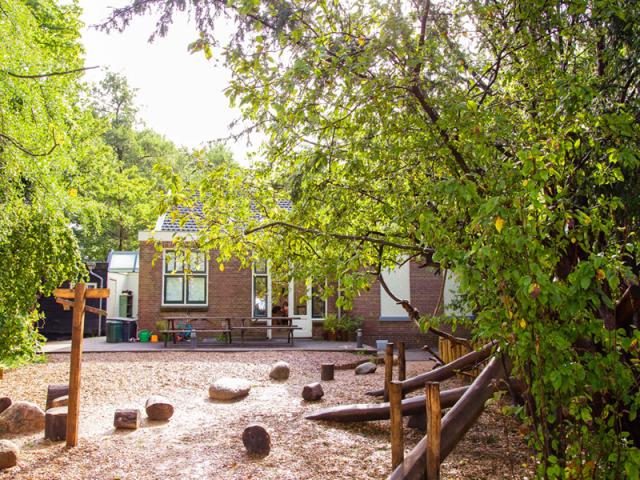Tuin van BLOS kinderopvang Vondelpark Amsterdam
